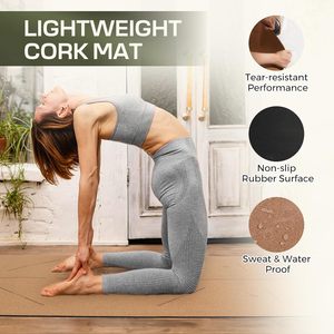 Diseño OEM, Tapete de Yoga Plegable de Corcho y Caucho Personalizado - Product Image 4