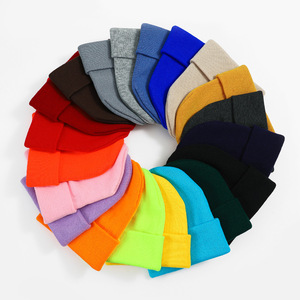 Bán Buôn Cổ Phiếu Thêu Logo Cổ Điển Mùa Đông Dệt Kim Mũ Tùy Chỉnh Beanies Tùy Chỉnh - Product Image 2