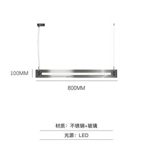 Luminaire créatif de luxe minimaliste pour hôtel, luminaire design en verre long, suspension pour lustres, lampes suspendues - Product Image 3