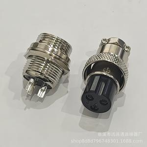 Conector Circular Xunlian GX16 de Asiento Largo, Enchufe Macho de 8 Pines, Cobre Plateado, Ingeniería Eléctrica - Product Image 5