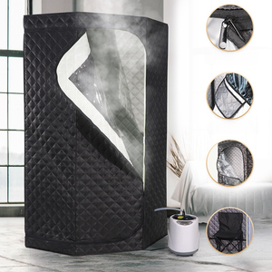 Bền Hơi Nước Phòng Tắm Hơi Hai Cách Dây Kéo Thiết Kế Trong Nhà Điều Khiển Từ Xa Hơi Nước Di Động Tắm Hơi Hộp Lều Linh Hoạt Gấp Cho Nhà Sử Dụng - Product Image 2