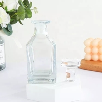 Flacon d'aromathérapie en verre de luxe 150 ml, flacon diffuseur de parfum en verre transparent