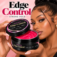 Gel Coiffant Professionnel Fixation Forte pour des Bords Définis et Lisses, Idéal pour les Tresses et les Queues de Cheval