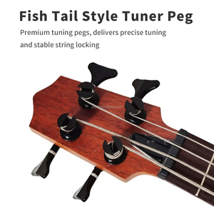 กีตาร์เบสอูคูเลเล่ GALYDA ขนาด 30 นิ้ว พร้อมตัวเครื่องทำจากไม้มะฮอกกานี พร้อม EQ มาพร้อมกระเป๋าหนา 10 มม. สายเชื่อมต่อเสียง ช่องเสียบเสียงขนาด 6.35 มม. - Product Image 2