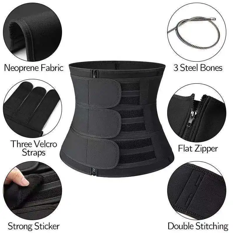 2023 popular personalizado logotipo antiderrapante barriga waist trainer wrap para apoio da cintura das mulheres