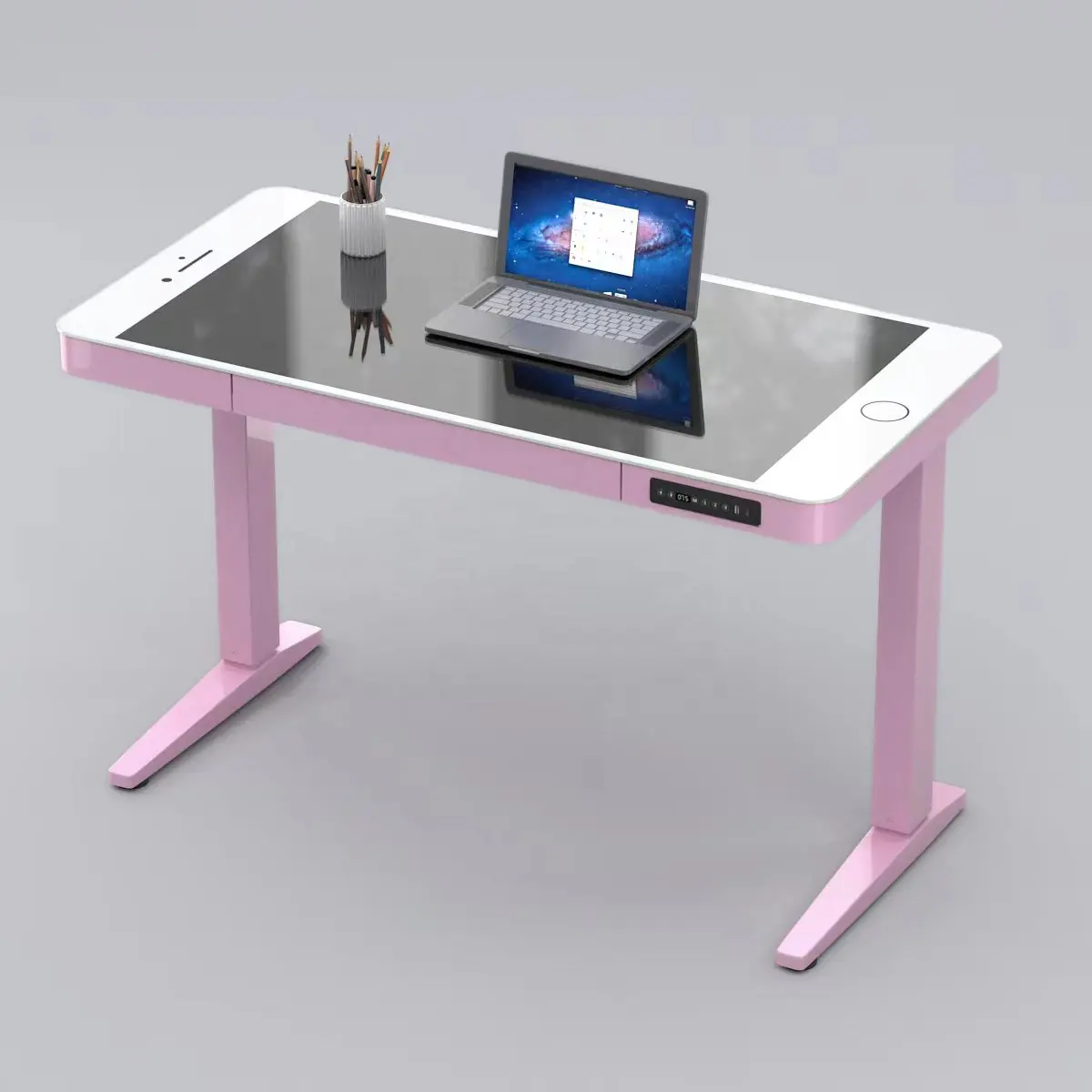 Ergonomic Office Furniture Electric smart Dual Motor Sit Stand Adjustable Standing Desk