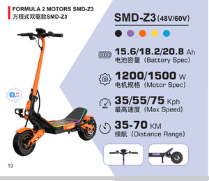Monopattino Elettrico Fuoristrada XFY Certificato CE da 12 Pollici, 1500W, Potente <span class=keywords><strong>E</strong></span>-Scooter per Adulti, Ideale per il Deserto del Medio Oriente - Product Image 3