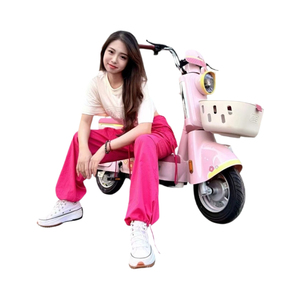 Household <b>Portable</b> and Small-sized Motorcycles Women's <b>Step</b>-Thru Ebike 350W 48V 40 Miles Removable Battery - Product Image 3