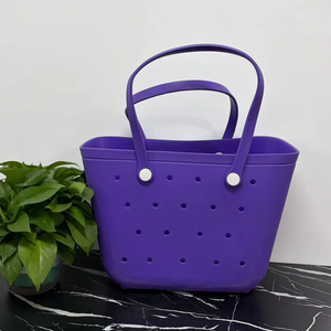 กระเป๋าถือกันน้ำขนาดใหญ่รุ่นใหม่ Xl ยี่ห้อ Ama-zon ลดราคาสุดฮอต กระเป๋าสะพายไหล่ทนทาน Simply Southern Eva Beach Tote Bag กระเป๋าชายหาดซิลิโคน - Product Image 4