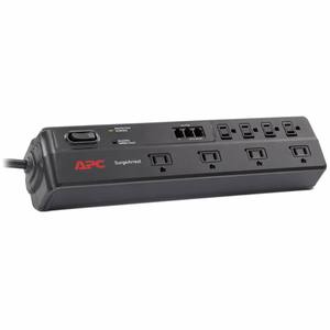 Protection contre les surtensions Schneider SurgeArrest 120V 15A 2160J <span class=keywords><strong>pour</strong></span> lignes Ethernet et téléphoniques, certifiée UL1449, <span class=keywords><strong>pour</strong></span> <span class=keywords><strong>PC</strong></span> de bureau, stock usine - Product Image 3