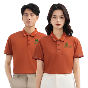Chemises polo à manches courtes personnalisées, vêtements de travail avec impression de logo, vêtements de travail d'entreprise, t-shirts en coton pour hommes, brodés - Product Image 1