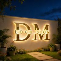 Enseigne Lumineuse Murale Personnalisée par le Fabricant, Lettrage Commercial Rétroéclairé LED, Enseigne de Lettres Lumineuses, Logo pour Entreprise Extérieure