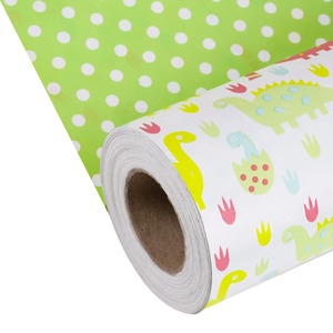 Custom Dinosaurs Polka Dots <b>Pattern</b> Recyclable <b>Paper</b> Roll 100GSM Double Side Coated PE Digital Printing Compatible <b>Paper</b> - Product Image 1