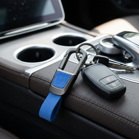Business-Stil Premium-Qualität Schlüsselanhänger aus Echtem Wildleder, Langlebige Schlüsselringe für Autoschlüssel, Individuell Anpassbar nach Bild
