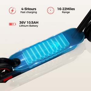 สกู๊ตเตอร์ไฟฟ้า 500W - คู่ใจคุณสำหรับการเดินทางระยะไกล 35 กม. แบบพับได้ ใช้พลังงานจากแบตเตอรี่ 10.5Ah พร้อมมอเตอร์ V10 500W - Product Image 3