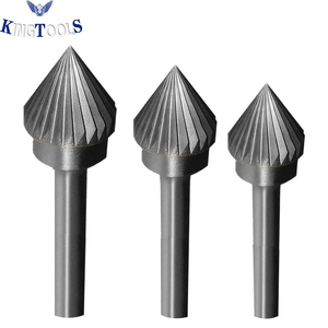 SJ 60 °   Fraise à chanfreiner en carbure de tungstène à coupe nette, queue de 1/4 po, compatible <span class=keywords><strong>Dremel</strong></span> pour le chanfreinage des vis à bois - Product Image 5