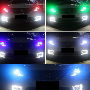 Phares LED RGB 45W avec contrôle APP BT, ampoules antibrouillard H8 H9 H11 et ballast - Product Image 5