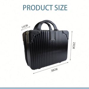 <b>Small</b> Mini ABS Luggage <b>Suitcase</b> Lightweight Hard Shell Carry Case Travel Organizer Bag - Product Image 3