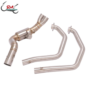 Tuyau d'échappement de moto pour BMW F650GS F700GS <span class=keywords><strong>F</strong></span> <span class=keywords><strong>800</strong></span> <span class=keywords><strong>GS</strong></span> Adv Tuyau d'échappement avant en acier inoxydable Connect Stock Silencieux - Product Image 5