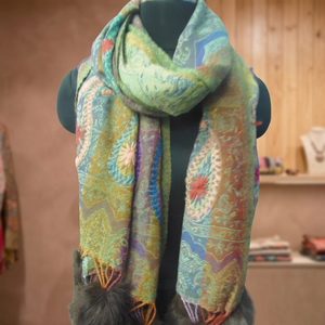 Écharpe 100% laine bouillie, luxueuse, douce, chaude, légère, unisexe, pour l'hiver, châle long traditionnel pour hommes et femmes - Product Image 4