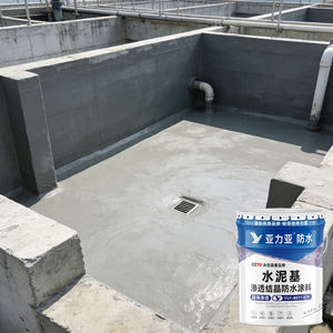 स्व-सीलिंग क्रिस्टलीय वाटरप्रूफ पेंट दरार पानी उपचार संयंत्र पाइअर संरक्षण निर्माण नींव कोटिंग - Product Image 1