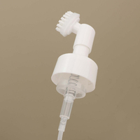 Bouteille de mousse d'emballage en plastique multifonctionnelle pour nettoyer les chaussures, bouteille de pompe de mousse de savon de distributeurs de liquide d'animal familier avec la brosse en plastique