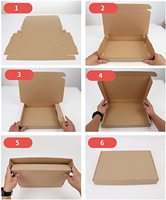 Boîtes en carton kraft personnalisées en gros avec logo rose et marron, petites boîtes d'expédition pour colis postaux, emballages cosmétiques, soins de la peau, bijoux, cadeaux
