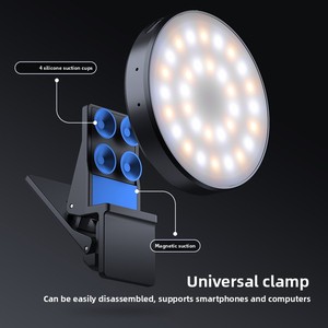 Luz <span class=keywords><strong>de</strong></span> Relleno Magnética Newell para iPhone 17/16 - Iluminación Suave Portátil para Transmisiones en Vivo y Fotografía, Clip Universal, Potencia <span class=keywords><strong>de</strong></span> 1W/1.5W - Product Image 4