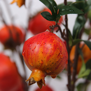 Adorno Decorativo de Fruta de Granada Artificial, Rama Individual de Espuma Plástica, Decoración de Año Nuevo - Product Image 1