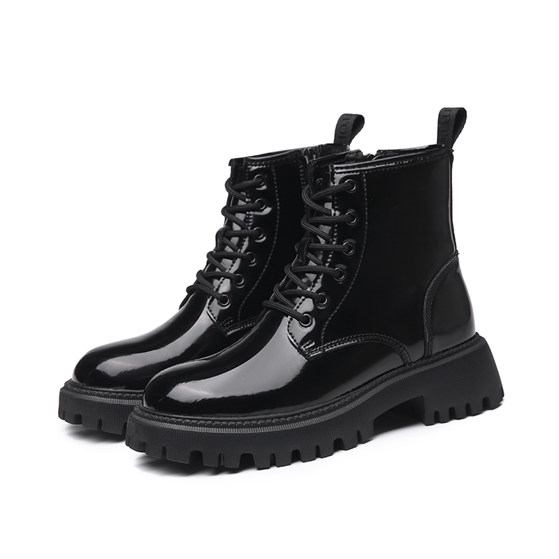 Botas Cortas De Cuero Sintético Para Mujer - Negro | Linio Chile -  GE657FA0VCSWWLACL