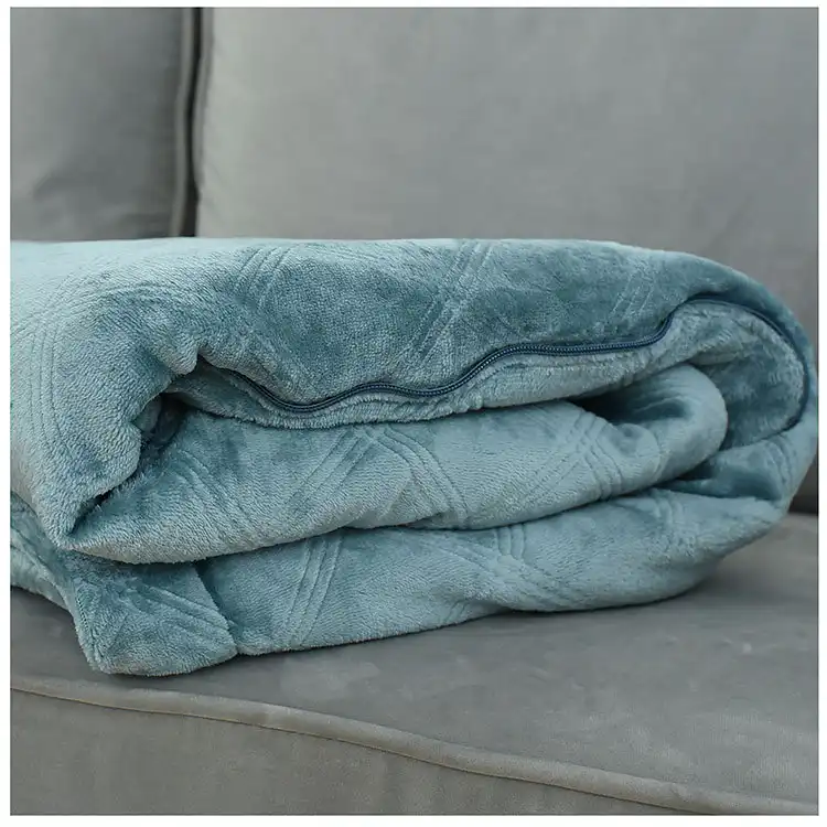 Conjunto de almohada y Manta de viaje para adultos, forro polar de felpa suave y cálida, personalizado, 100% poliéster, venta al por mayor, navidad