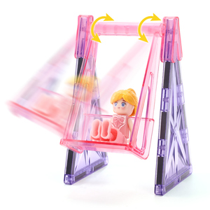 Fabbrica OEM ODM 3D Starshine colore congelato 100 pezzi castelli costruzione piastrelle magnetiche magnete <span class=keywords><strong>set</strong></span> di blocchi per bambini - Product Image 2