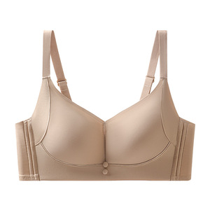 Ensemble de lingerie sans couture brillant, style gothique, push-up, anti-affaissement, pour femmes, soutien-gorge qui resserre et unifie la poitrine, pour grandes et petites poitrines - Product Image 5