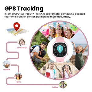 Montre connectée intelligente LAGENIO OEM ODM L51E 4G avec appels vidéo, IA, GPS+LBS+WIFI, positionnement, <span class=keywords><strong>chat</strong></span> vocal, réveil, GPS, montre connectée pour enfants - Product Image 3