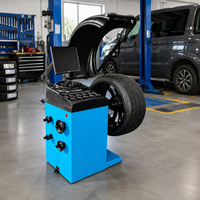 Équilibreuse de roues laser automatique avec écran LCD, moteur 0,2 kW, 110 V, 220 V, 380 V, modes d'équilibrage multiples, équipement pour roues de voitures et camions légers