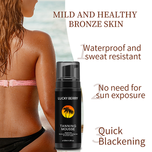 OEM ODM Private Label Vegan Autobronzant Écran solaire Produits de bronzage Ingrédients biologiques Mousse <span class=keywords><strong>liquide</strong></span> de bronzage pour le corps - Product Image 2