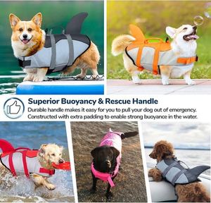 Gilet de sauvetage pour chien pour la natation et la navigation, gilet de sauvetage ajustable pour chiot avec bande réfléchissante, flottabilité supérieure, gilet de natation pour chien - Product Image 3