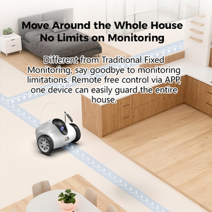 New Pet <span class=keywords><strong>Intelligent</strong></span> Interactive Katzen spielzeug App Steuert mobile hoch auflösende Kamera und Laser Interactive Plastic <span class=keywords><strong>Dog</strong></span> Toy - Product Image 5