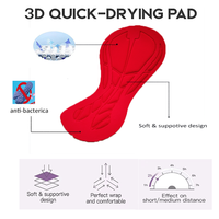 Cuissard de cyclisme réversible en chamois, design italien 3D personnalisé OEM, séchage rapide, respirant, pour adultes, grandes tailles, MOQ 100 pièces
