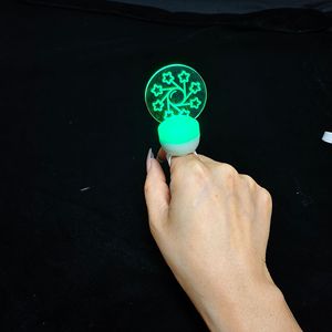 Anillo de luz LED acrílico mini para conciertos, fiestas, eventos, accesorios de animación, cuerpo de plástico con impresión de logotipo. - Product Image 1