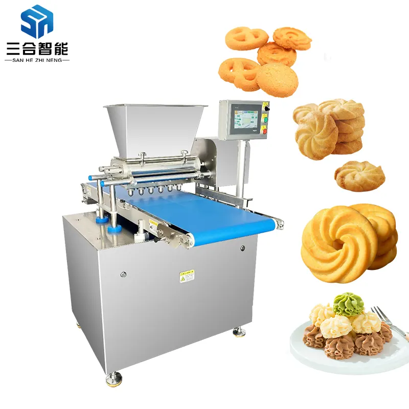 Roestvrij Staal Kleine Mini Automatische Cookies Making Machine Prijs Cookie Biscuit Depositor Machine
