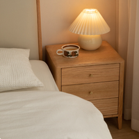 Table de chevet en bois massif, moderne et simple, petite armoire de rangement en bois pour chambre à coucher, avec tiroirs