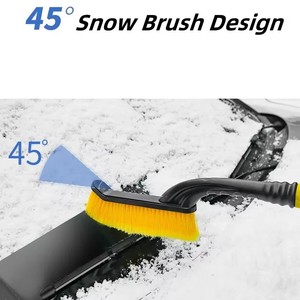Grattoir à neige pour voiture Pelle de balayage pour l'hiver avec poignée en mousse EVA Brosse de nettoyage automatique Grattoir à <span class=keywords><strong>glace</strong></span> pour <span class=keywords><strong>pare</strong></span>-<span class=keywords><strong>brise</strong></span> automobile - Product Image 3