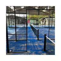 Nouveau produit en usine dernier terrain de tennis de padel panoramique complet de haute qualité