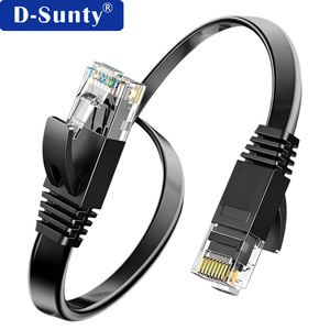 สายอีเธอร์เน็ต CAT6 แบบ UTP ทองแดง หุ้ม PVC กันน้ำ สำหรับใช้งานภายนอก/ภายในอาคาร ความยาว 305 เมตร สีดำ สำหรับสำนักงานอัจฉริยะ และการขนส่ง เกมมิ่ง - Product Image 1