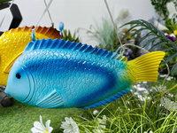 Lampe LED en forme de poisson marin en résine et fibre de verre, nouveau type, décorations lumineuses pour les vacances, le paysage, le jardin, le parc, étanche, suspension en forme de poisson