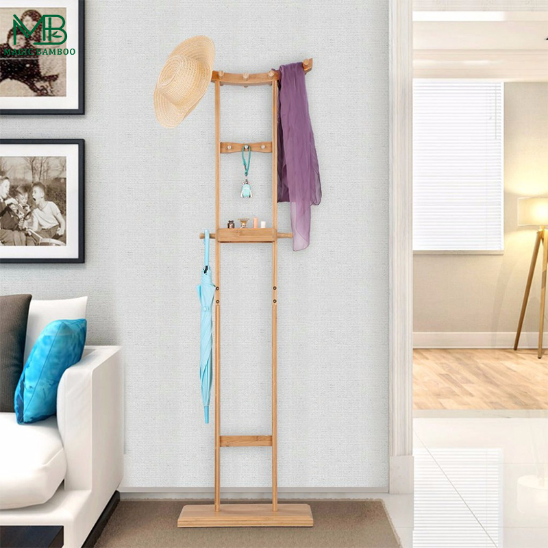 Высококачественная мебель для спальни, вешалка для одежды, Современная Самостоятельная вешалка для пальто из бамбука