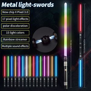 ZLangsports Lightsaber EGW08, pedang Led 1/2 baru, tabung PC 15 warna, pedang cahaya logam Hilt, 3.0 buah - Product Image 2
