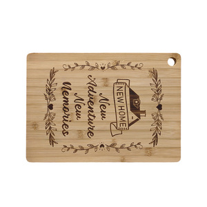 Venta directa de fabricante de tablas de cortar, tabla de cortar de bambú de marca completa con orificios para colgar, de doble cara para cortar. - Product Image 2