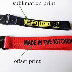 Fashion Fabric Keychain Key Fob Wholesale Remove Flight Before Flight Woven Logo Custom Anime Jet Tag - Product Image 6